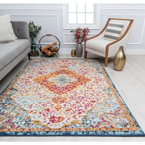 Rugs America Harper Hy50m Sweet Nectar Abstract Vintage White Area Rug ...