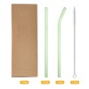 Unique Bargains Reusable Smooth Glass Straws with Cleaning Brush 2 Pcs - 3 of 4