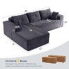 MAXYOYO 110" Modular Sectional Sofa Couch, with L-Shape Chaise, Modern Boneless Couch for Living Room, No Assembly Required - 3 of 4