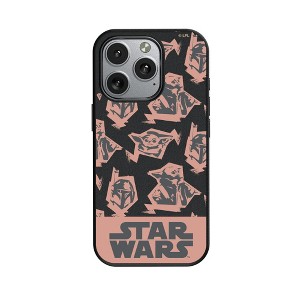 Star Wars Mandalorian Pattern MagSafe Compatible Cell Phone Case for Apple iPhone - 1 of 4