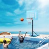 YONWAY Poolside Basketball Hoop Stand, 36.5"-48.5" Height Adjustable Portable Hoop System w/ Clear Backboard & Fillable Base for Whole Family - 2 of 4