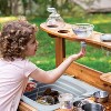 Guidecraft Acadia Kids' Outdoor Mud Kitchen Playset - Pretend Play Kitchen with Sink, Stove, and Accessories | Wooden Backyard Playset - 4 of 4