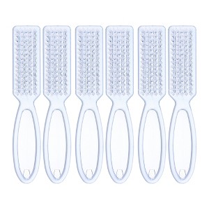Unique Bargains Fingernail Cleaner Nail Brush 6 Pcs - 1 of 4