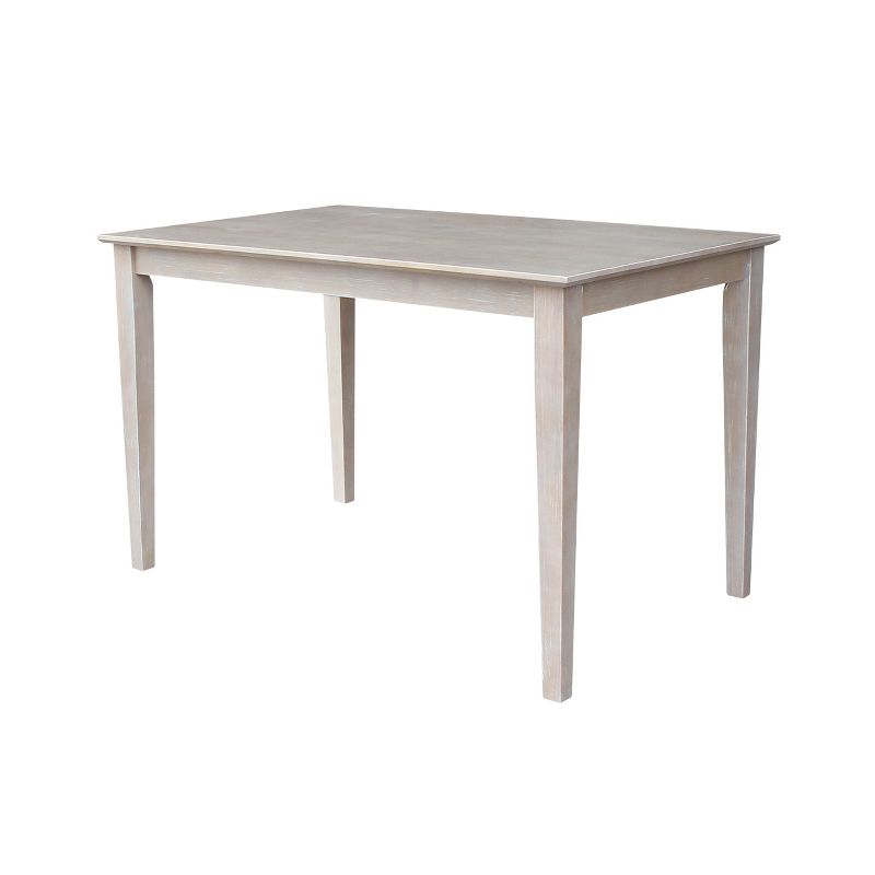 Solid Wood 30"X 48" Dining Table Weathered Gray - International Concepts, 1 of 8