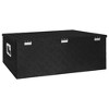 vidaXL Storage Box Black 39.4 in.x21.7 in.x14.6 in. Aluminum - 4 of 4
