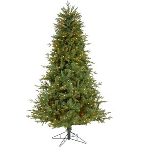 Nearly Natural 6.5-ft New Hampshire Spruce Artificial Christmas Tree with 500 Warm White Lights and 1074 Bendable Branches - 1 of 4