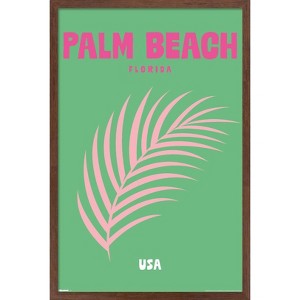 Trends International Reinders: Destinations - Destination Palm Beach Framed Wall Poster Prints - 1 of 4