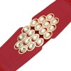 INSPIRE CHIC Women's Fashion Rhinestone Wide Elastic Thick Stretch Belts 1 Pc - 2 of 4