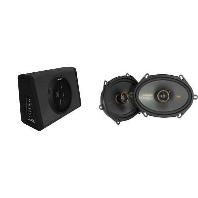 Kicker 11PT250 Powered Sub Enclosure & 51KSC6804 6x8" Bundle