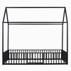 YOOCOZZ Metal House-Shaped Platform Bed Frame with Fence and Door - 3 of 4