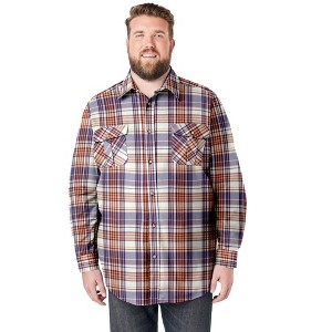 KingSize Men's Big & Tall Signature Plaid Flannel Shirt - 1 of 4
