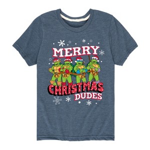 Boys' - Teenage Mutant Ninja Turtles - Merry Christmas Dude Short Sleeve Graphic T-Shirt - 1 of 4