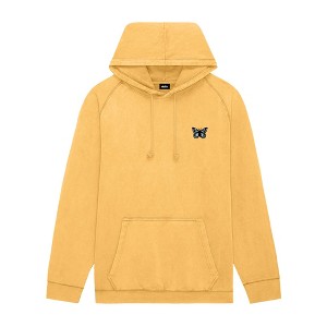 Dalix Butterfly Embroidery Washed Hoodie Sweatshirt Hoodie Fleece Relaxed Fit Lounge Womens - 1 of 4