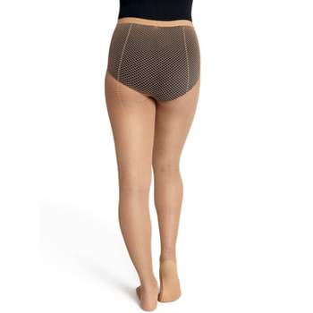 Capezio Porcelain Women's Ultra Soft Self Knit Waistband Transition Tight,  Xx-large : Target