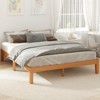 Okak Natural Solid Wood Platform Bed Frame with Support Slats,Pine Primary Bedroom Bed,No Spring Box Needed - 3 of 4