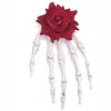 Clotth Halloween Rose Hands Hair Clips - Dual Use as Hair Clip and Brooch, Halloween Accessory, Plastic Decoration - Red Flower - 2 of 4