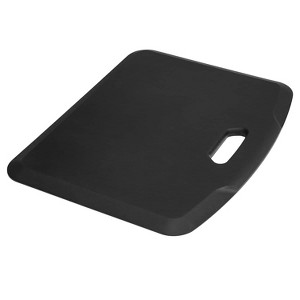 Mount-It! Anti Fatigue Floor Mat, Black Standing Comfort Mat for Standing Desk, Home, Office, Kitchen, Garage, 18"x22" - 1 of 4