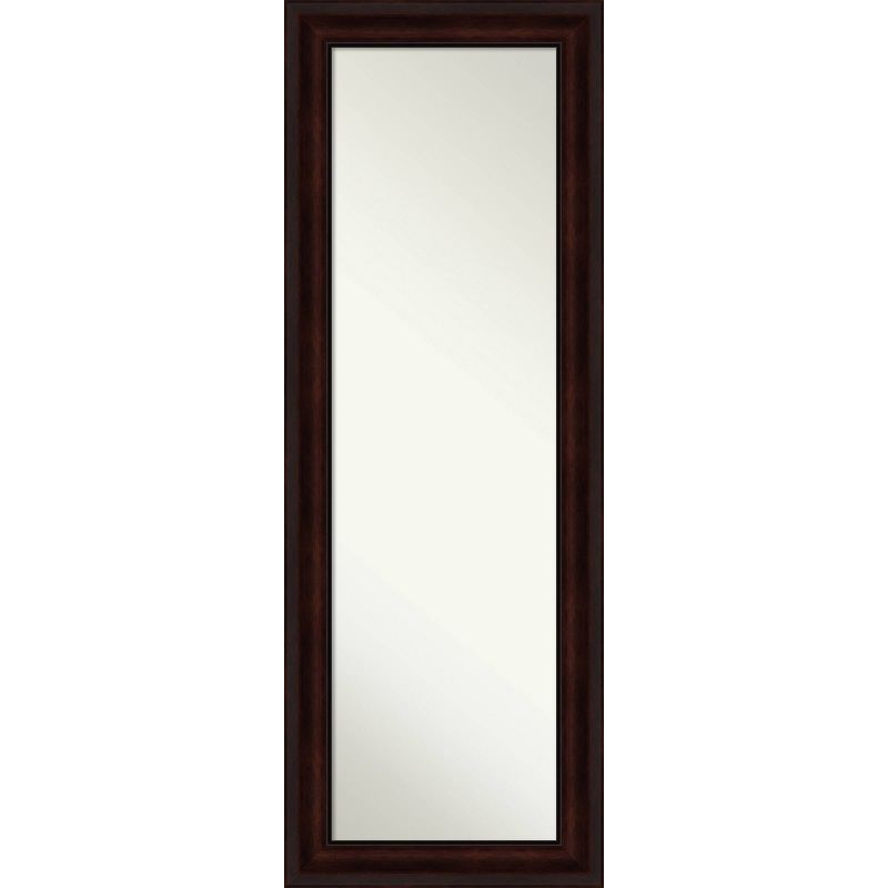 19&#34; x 53&#34; Non-Beveled Coffee Bean Brown Full Length on The Door Mirror - Amanti Art, 1 of 11