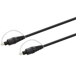 Monoprice Digital Optical Audio Cable - 1.5 Feet - Black | S/PDIF (Toslink) 5.0-Meters Outside Diameter | Gold Plated Ferrule, Molded Strain Relief - 1 of 4