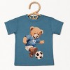 The Juniper Shop Watercolor Soccer Bear Toddler Short Sleeve Tee - 2 of 4