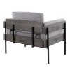 NicBex Polyester Accent Chair,Upholstered Living Room Chairs with Mid-Height Back and Wood Panel,Comfy Armchair,Accent Chairs for Living Room - 3 of 4