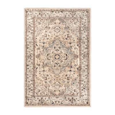 Vintage Bohemian Blossoms and Vines Floral Indoor Are Rug by Blue Nile Mills