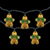 Northlight 10ct Gingerbread Man Christmas Lights, Clear Lights, Green Wire - 4 of 4