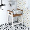 Costway Waterproof HDPE Shower Bench Bathroom Shower Chair with Armrest Heavy Duty White/Brown - 4 of 4