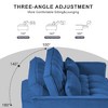 YONWAY 3 in 1 Convertible Sleeper Sofa Bed With Pillows & Pockets, Velvet Pull Out Sofa Bed with Adjustable Backrest, for Living Room Apartment - 3 of 4