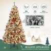 6Ft Christmas Tree with Lights,Prelit Snow Flocked Artificial Christmas Tree,751 Branch Tips,Fake Xmas Pine Tree for Home Office Party Decoration - 4 of 4