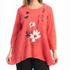 Women's Blissful Wave Knit Top - Jess & Jane - 2 of 2