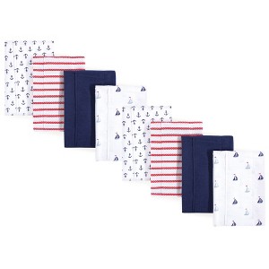 Luvable Friends Cotton Poly Flannel Burp Cloths 8-Pack, One Size - 1 of 1
