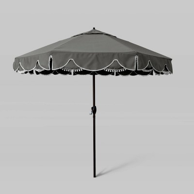 9' Sunbrella Casa Series Patio Umbrella with Auto Tilt - Bronze Pole - California Umbrella