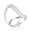 ELYA Women's Polished Split Orbit Steel Ring (30mm) - 3 of 4