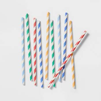 Stockroom Plus 600 Bulk Pack Long Drinking Straws, Disposable Plastic Straw  Individually Wrapped, 5 Colors, 10.2 In : Target