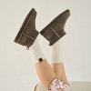 Bearpaw Women's Boot Crew Pointelle Socks 1pk - Vintage Khaki - 3 of 3