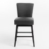 GDFStudio Cleo Contemporary Upholstered 27.5 Inch Swivel Counter Stool - 2 of 4