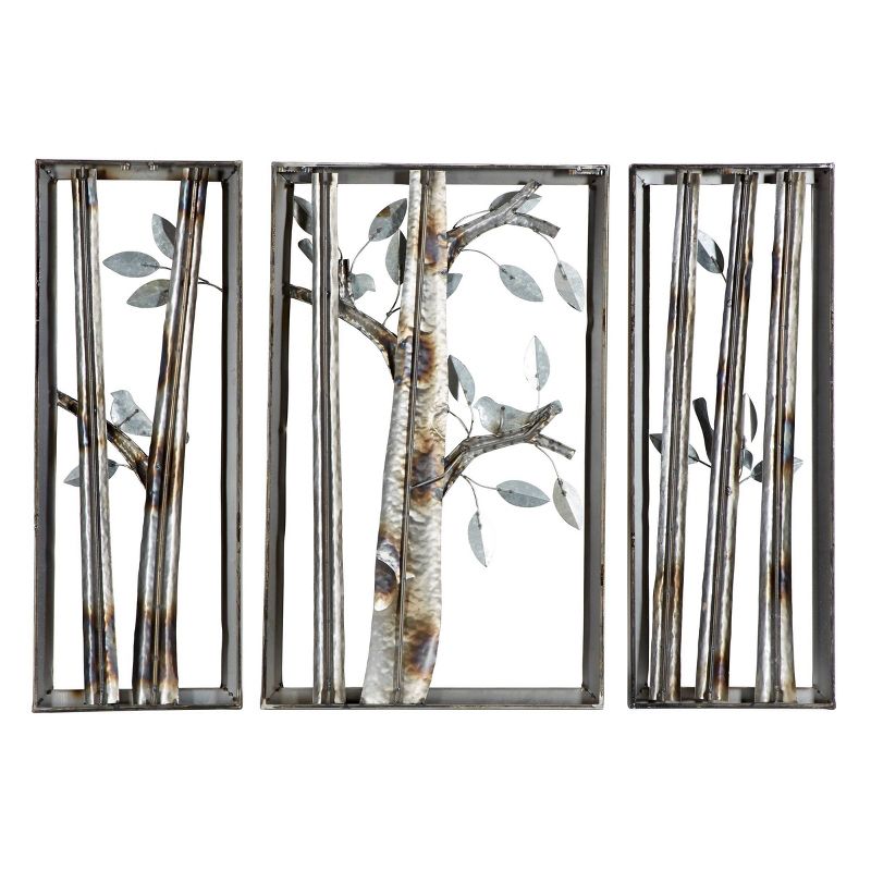 Set of 3 Metal Bird Wall Decors with Tree Branches - Olivia &#38; May, 4 of 7