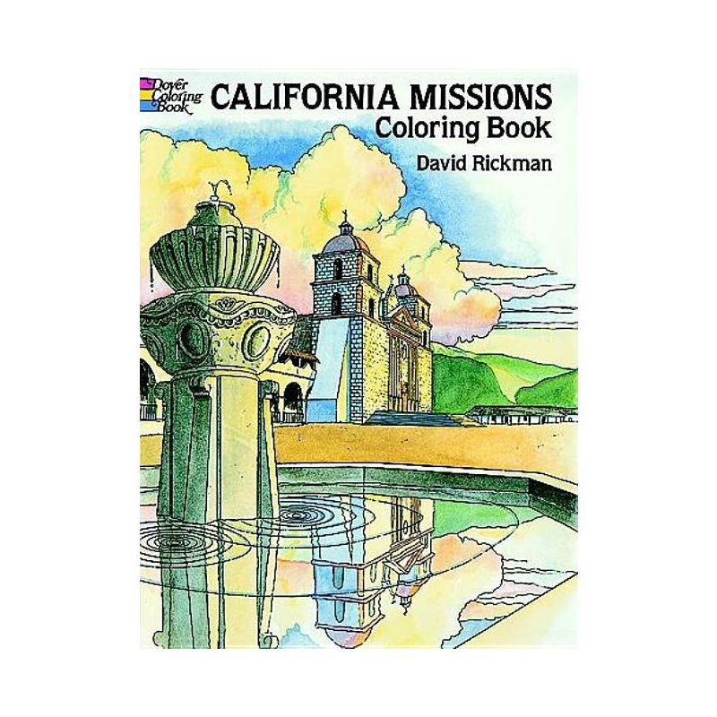 California Missions Coloring Book - (Dover American History Coloring Books) by  David Rickman (Paperback), 1 of 2
