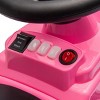 TopComfy Baby Walkers Kids Ride On Bumper Car, Rotate 360 degrees in place, Four wheel waterfall, Delicate, Pink, 30.31"*21.65"*12.4" - 4 of 4