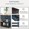 LOVMOR Retro Design Console Table with Two Open Shelves, Pine Solid Wood Frame and Legs for Living Room - 4 of 4