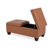 CAVINAS Double Pull-Open Top Ottoman Bench with Storage,Waffle Tufted Storage Bench for Bedroom,Living Room - 2 of 4
