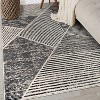 World Rug Gallery Contemporary Distressed Geometric Indoor Area Rug - 2 of 4