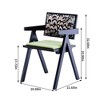 CAVINAS 17.72" Retro Dining Chairs,Set of 2,Upholstery Chairs for Dining Room,Wooden Accent Chairs,Dining Furniture Chairs,Eco-Friendly - 3 of 4
