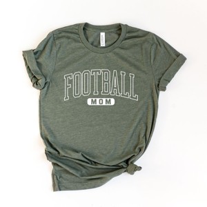 Simply Sage Market Football Mom Block Short Sleeve Tee - 2XL - Army Green - 1 of 4