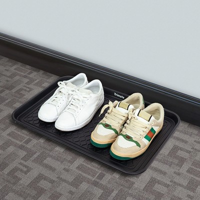 Black Recycled Polypropylene All-Weather Boot Tray Set