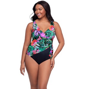 Trimshaper Women's Vera One-Piece Swimsuit - 1 of 3