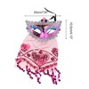 Unique Bargains Veiled Half Face Party Mask 1 Pc - 2 of 4