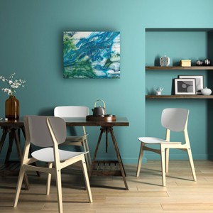 Trademark Fine Art Sharon Chandler Tidal Sweep I Wood Slat Art - 1 of 4