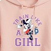 Women's - Disney - Train Like A Girl Cropped Graphic Hoodie - 2 of 3